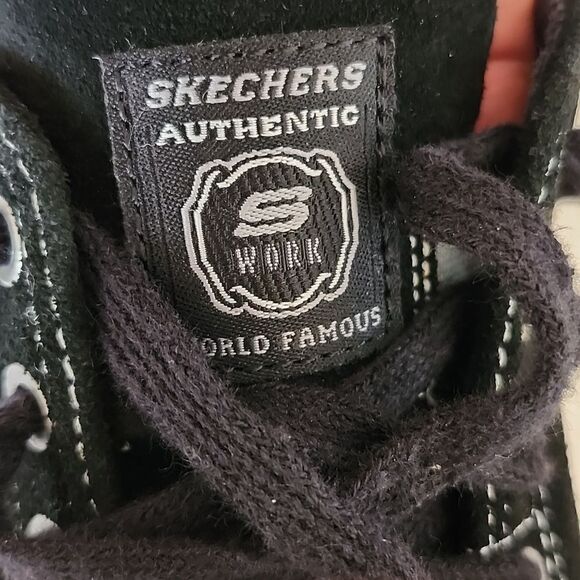 SKETCHERS WORK Women's Non Slip Air Cooled Relaxed Fit Lace Up Black Shoe 6.5 - Picture 4 of 5